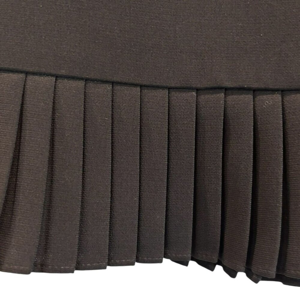Evan-Picone Petite Black Pleated Hem Skirt 6P Lined Pencil Workwear Suit Style - Picture 3 of 5